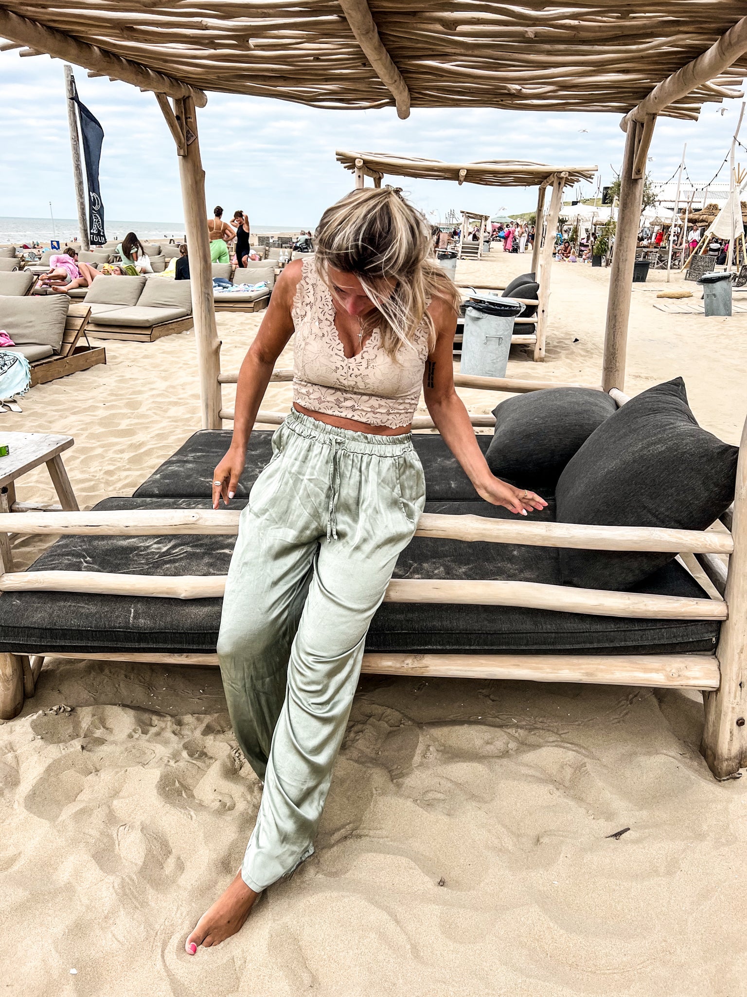 Slice of heaven Pantalon Olijf Groen - Image 6