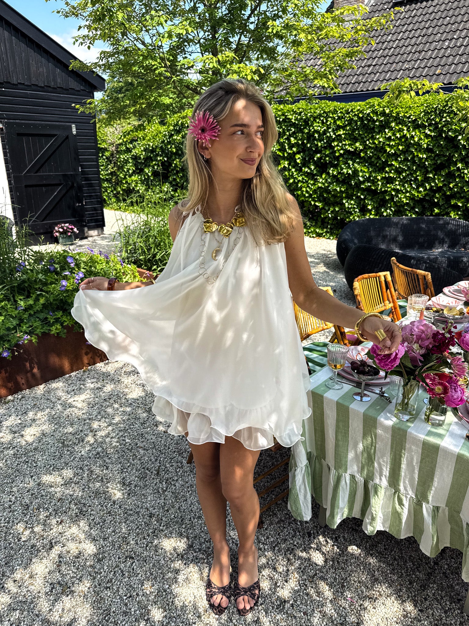 Solene Jurk Creme - Image 6