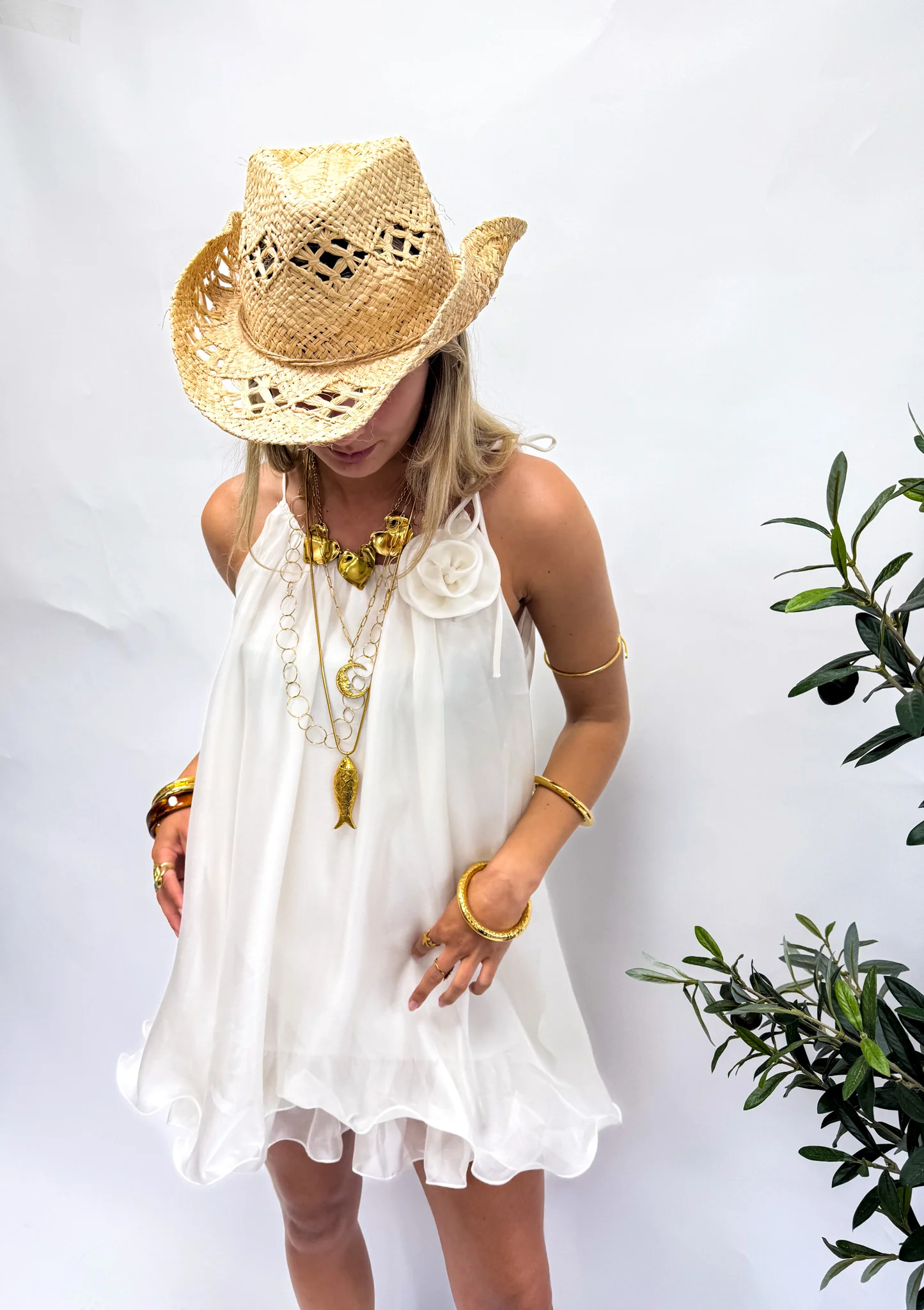 Solene Jurk Creme - Image 9