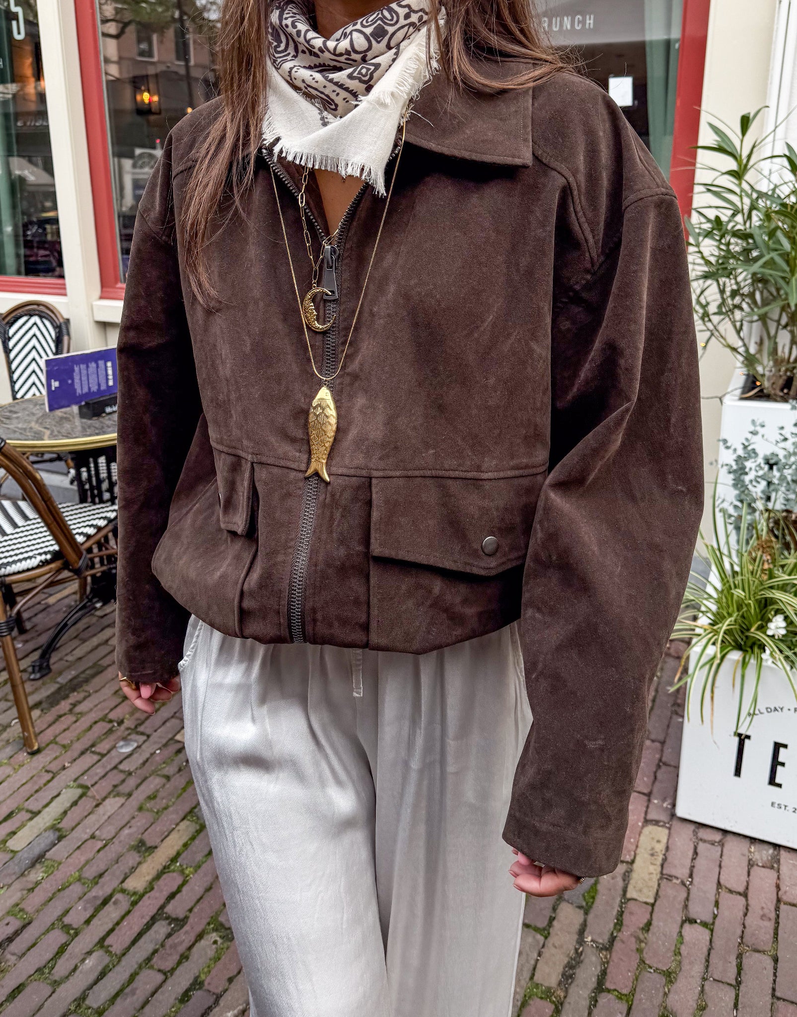 Soul Suede Jacket Bruin - Image 3