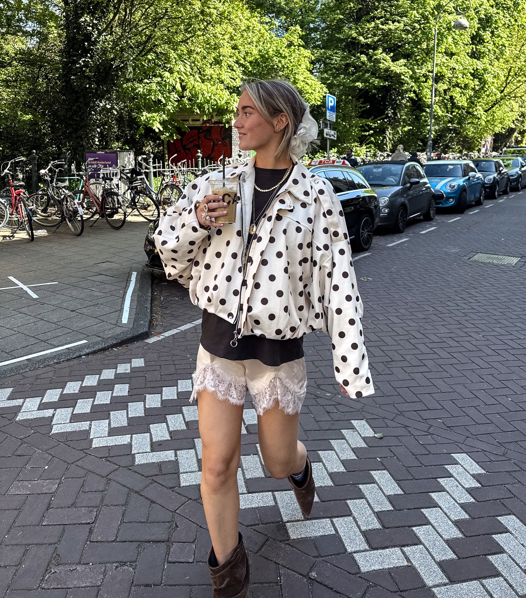 Spirit Stippen Jacket Creme - Image 3