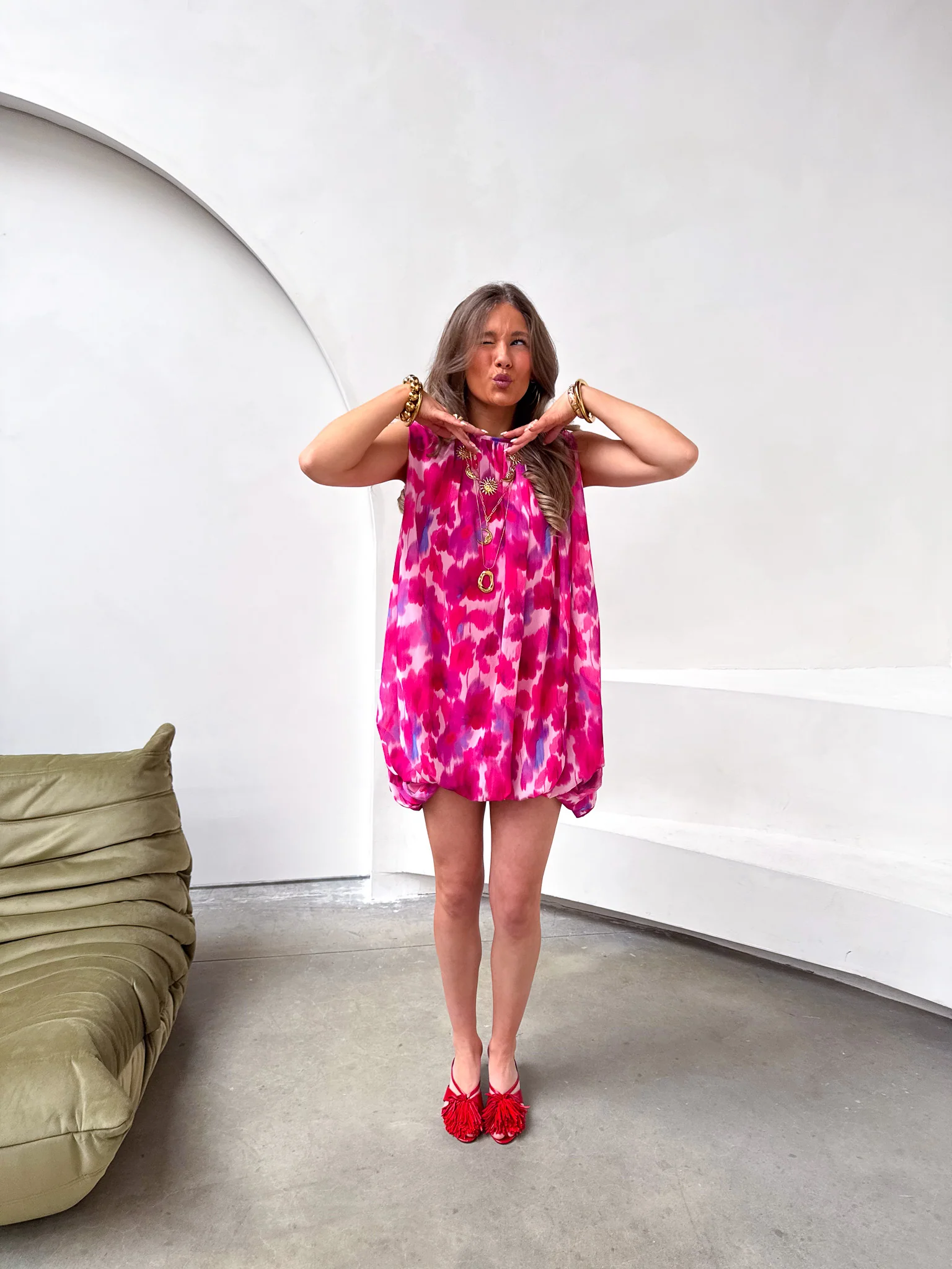 Dream Jurk Roze Bloem - Image 5