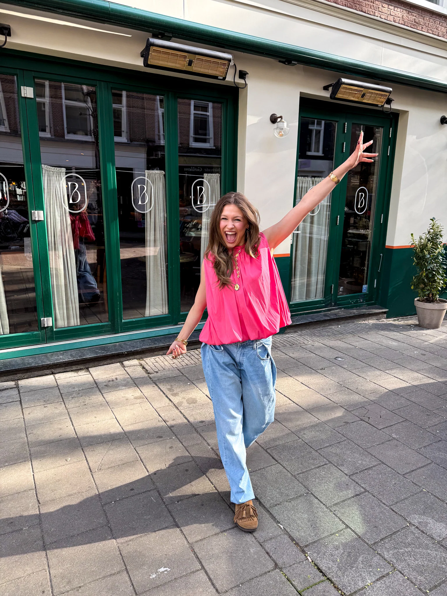 Streetline Wide Leg Jeans Blauw - Image 5