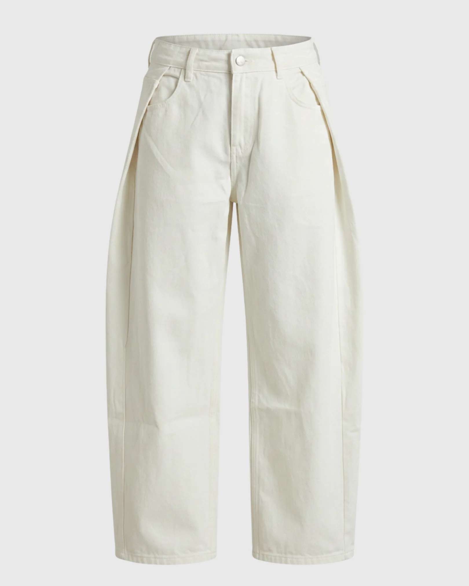 Streetline Wide Leg Jeans Wit