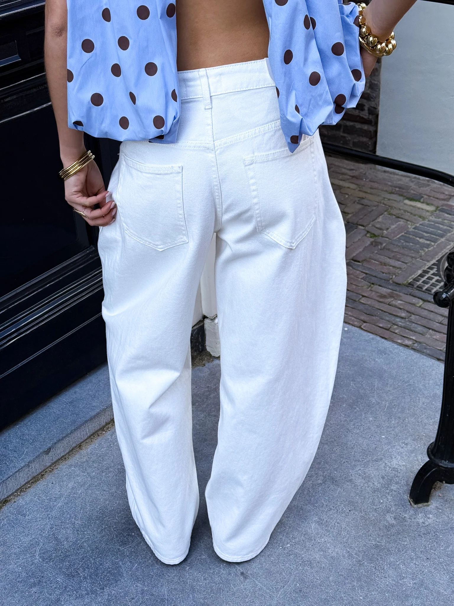 Streetline Wide Leg Jeans Wit - Image 6
