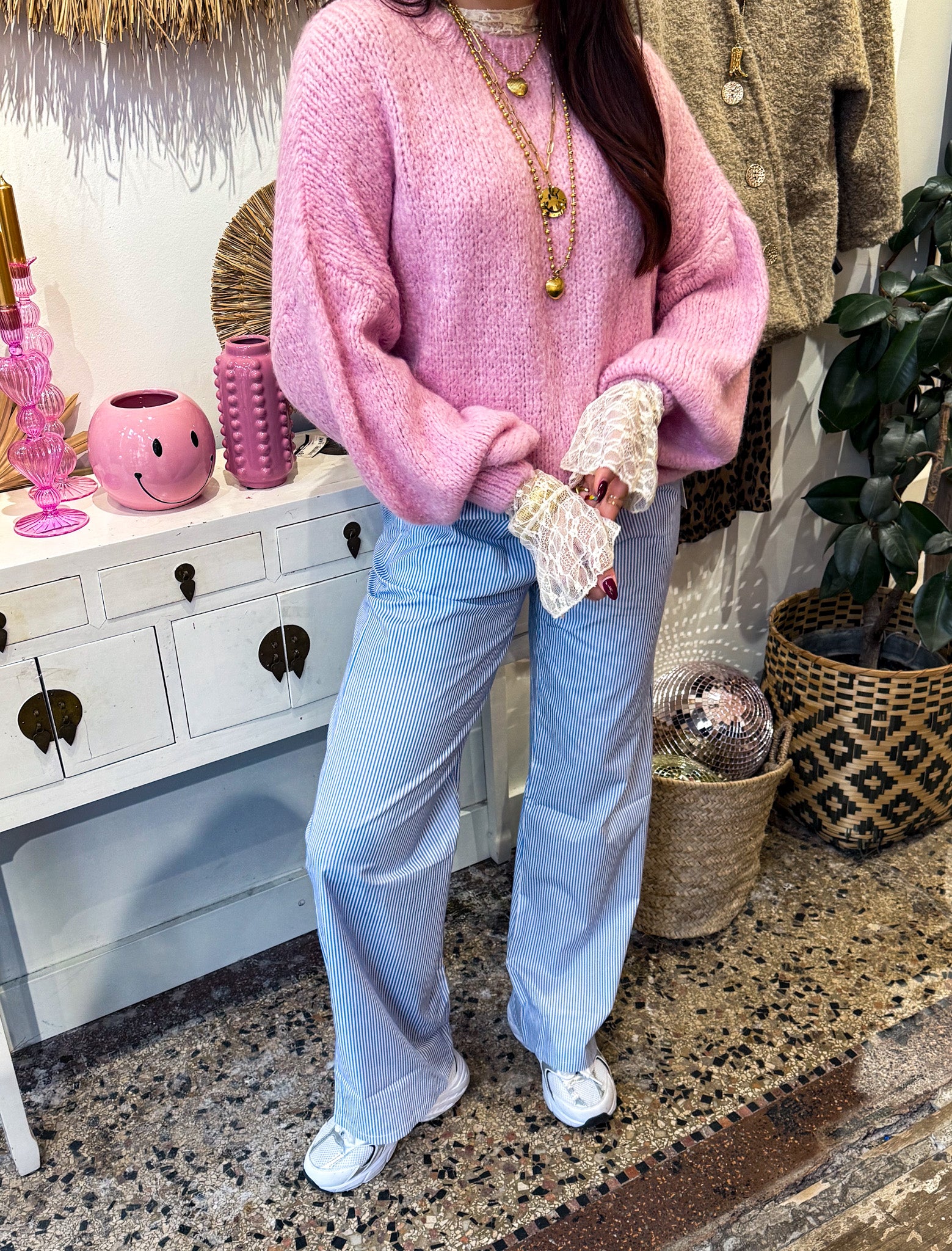 Striped Pantalon Blauw - Image 6