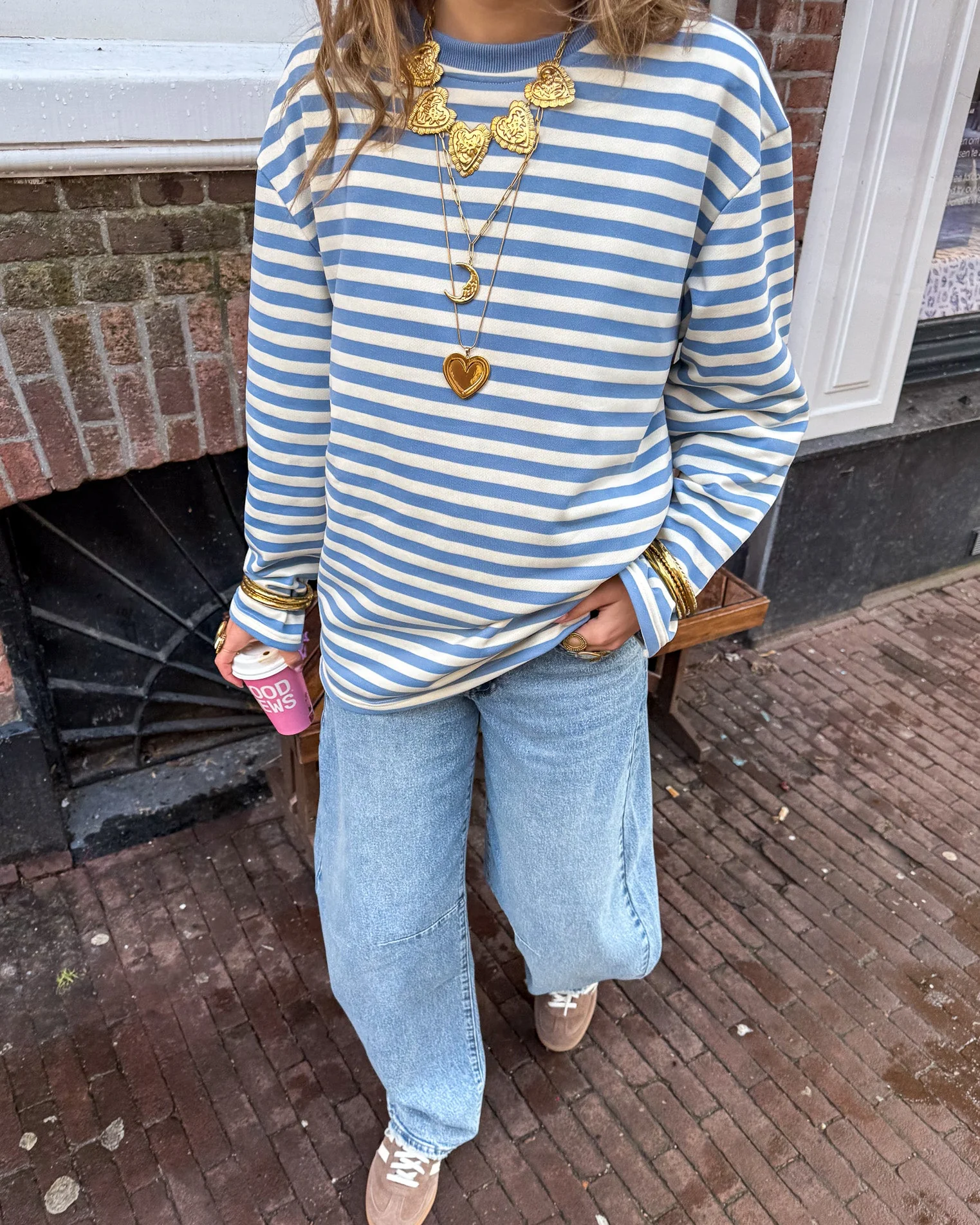 Stripes on Stripes Longsleeve Blauw - Image 6