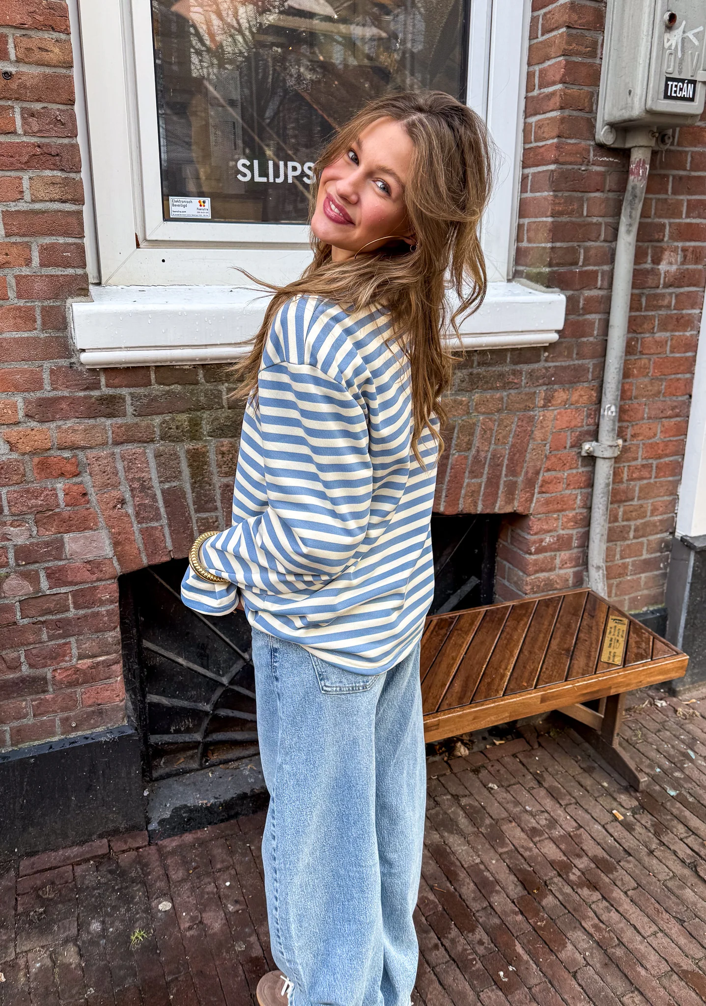 Stripes on Stripes Longsleeve Blauw - Image 7