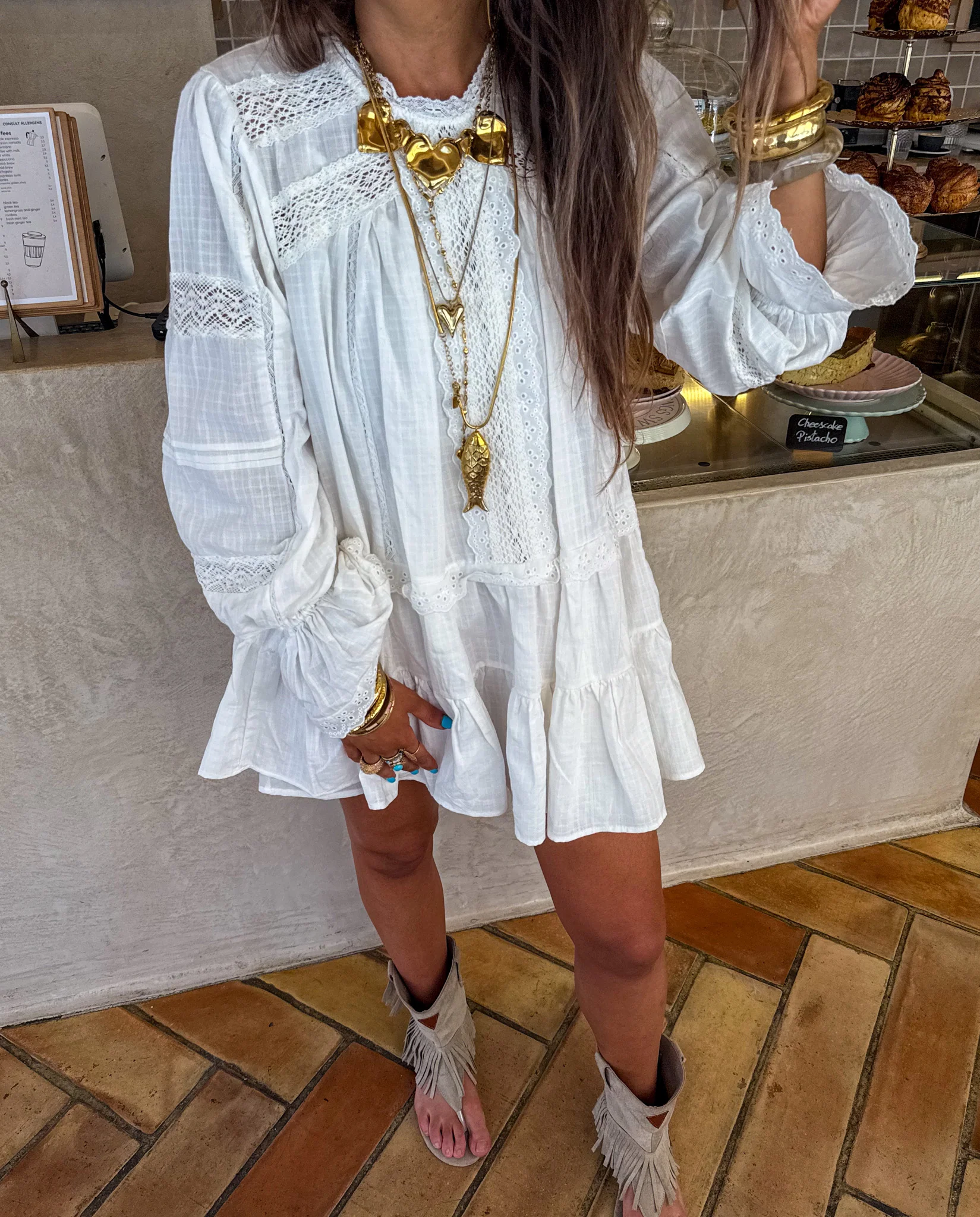 Triple Love Ketting Goud - Image 3