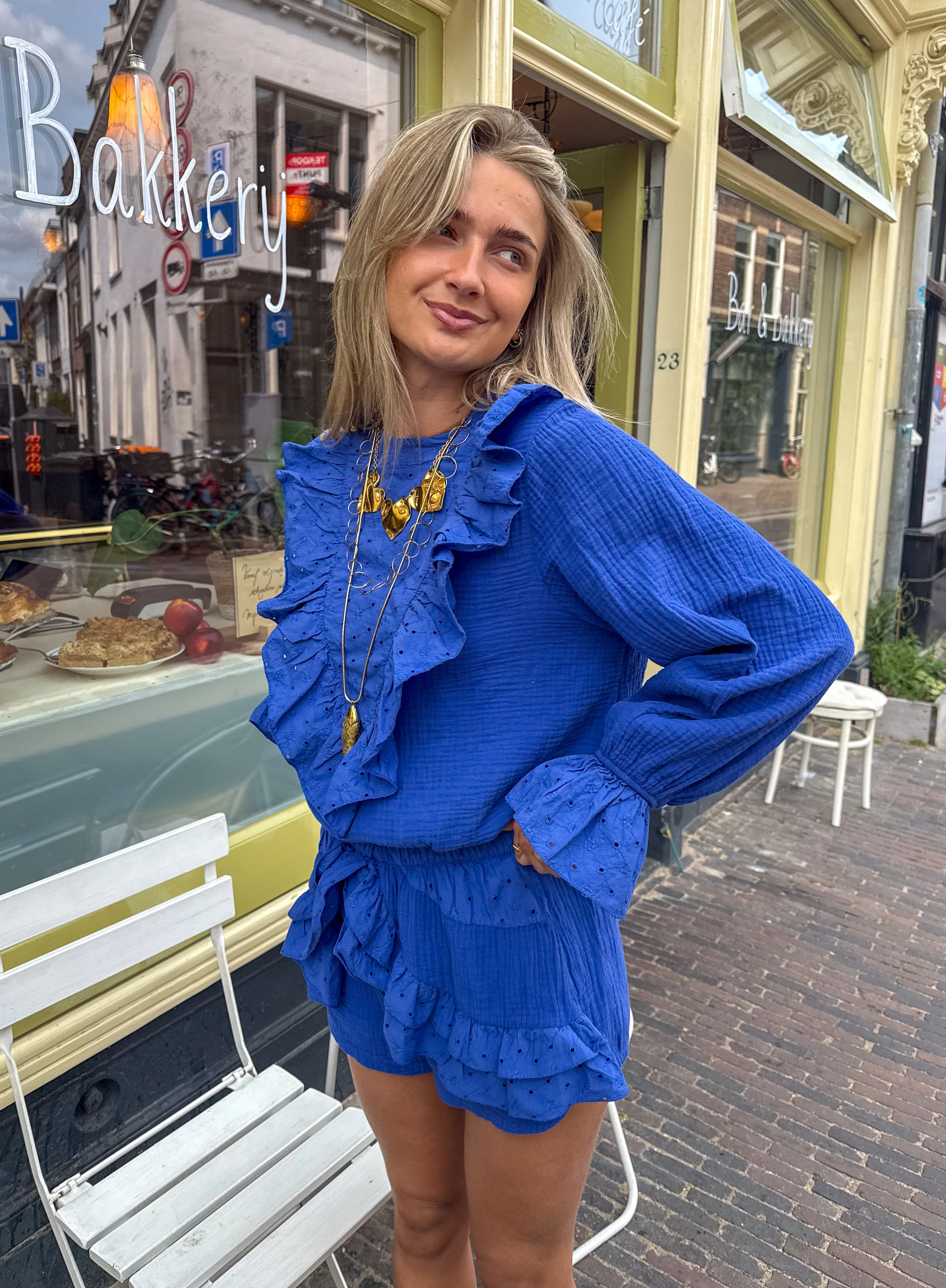 Talamanca Blouse Blauw - Image 3