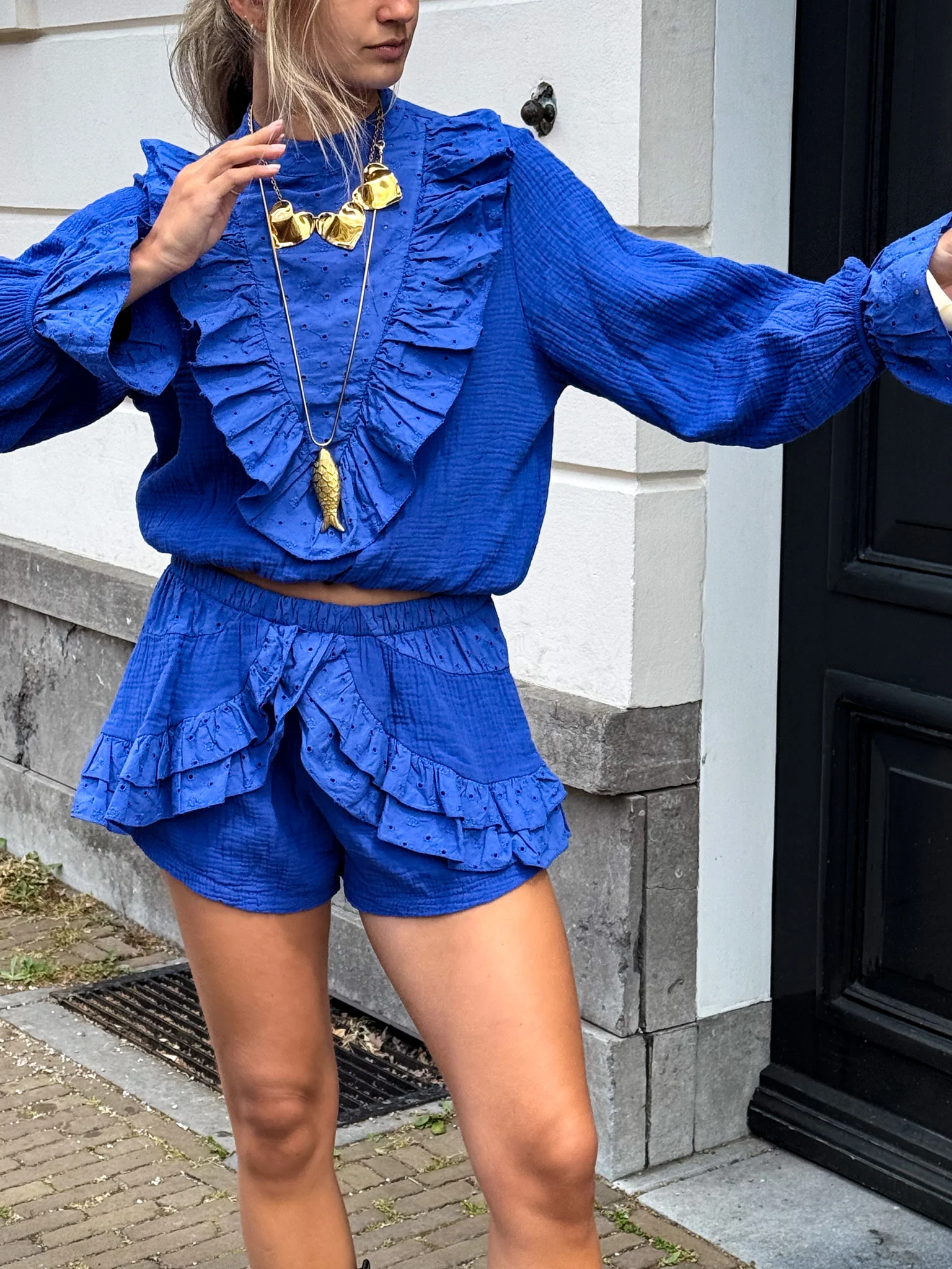 Talamanca Blouse Blauw - Image 6