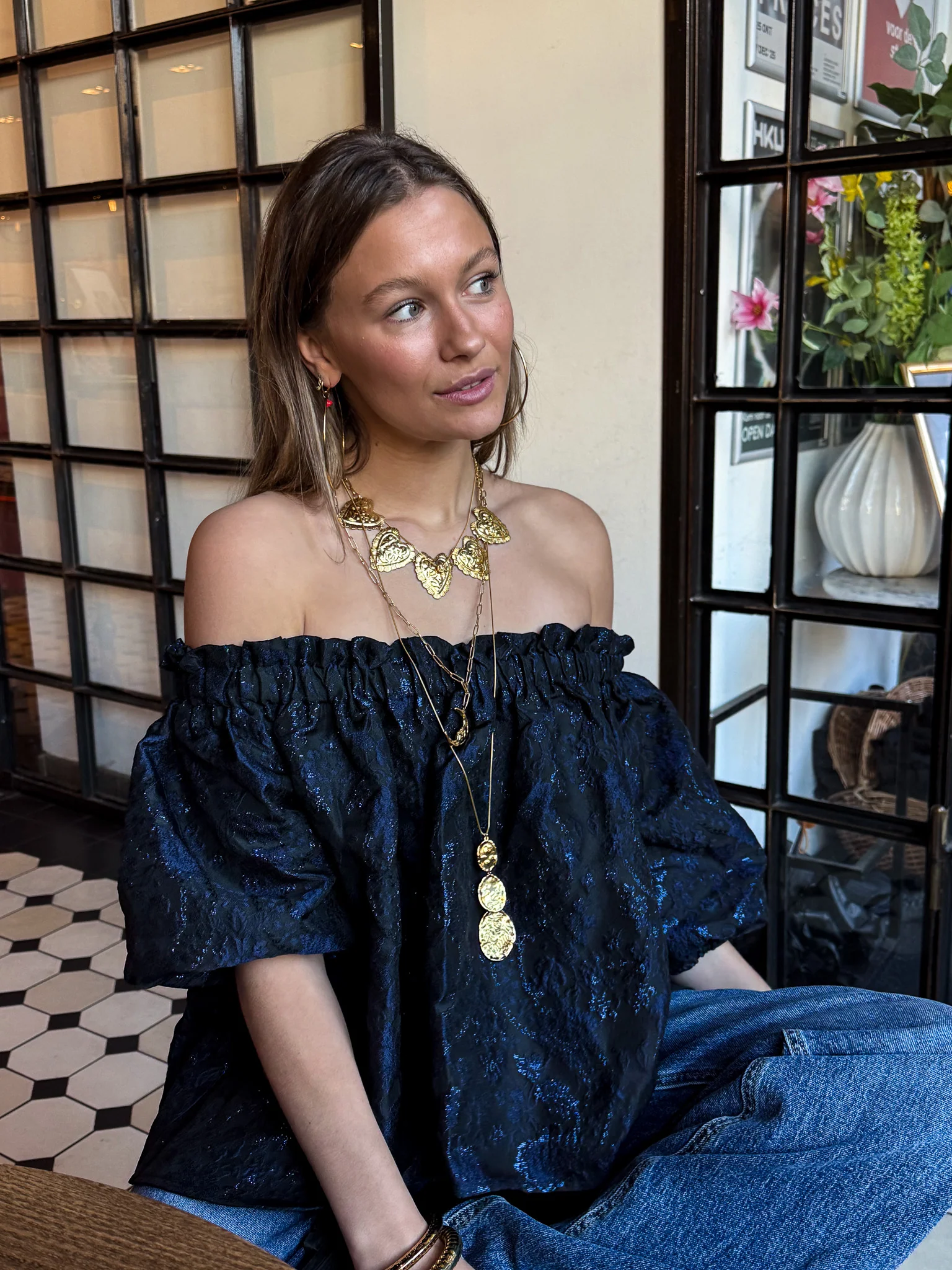 Triple Dots Ketting Goud - Image 4