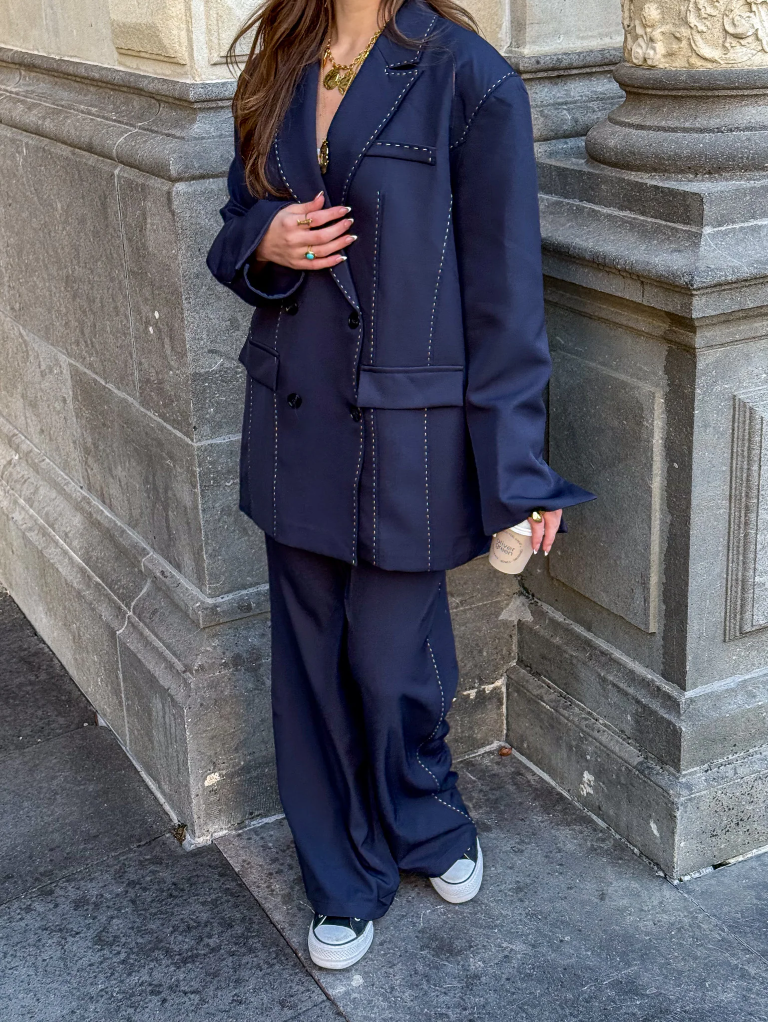 Unwritten Blazer Navy - Image 3