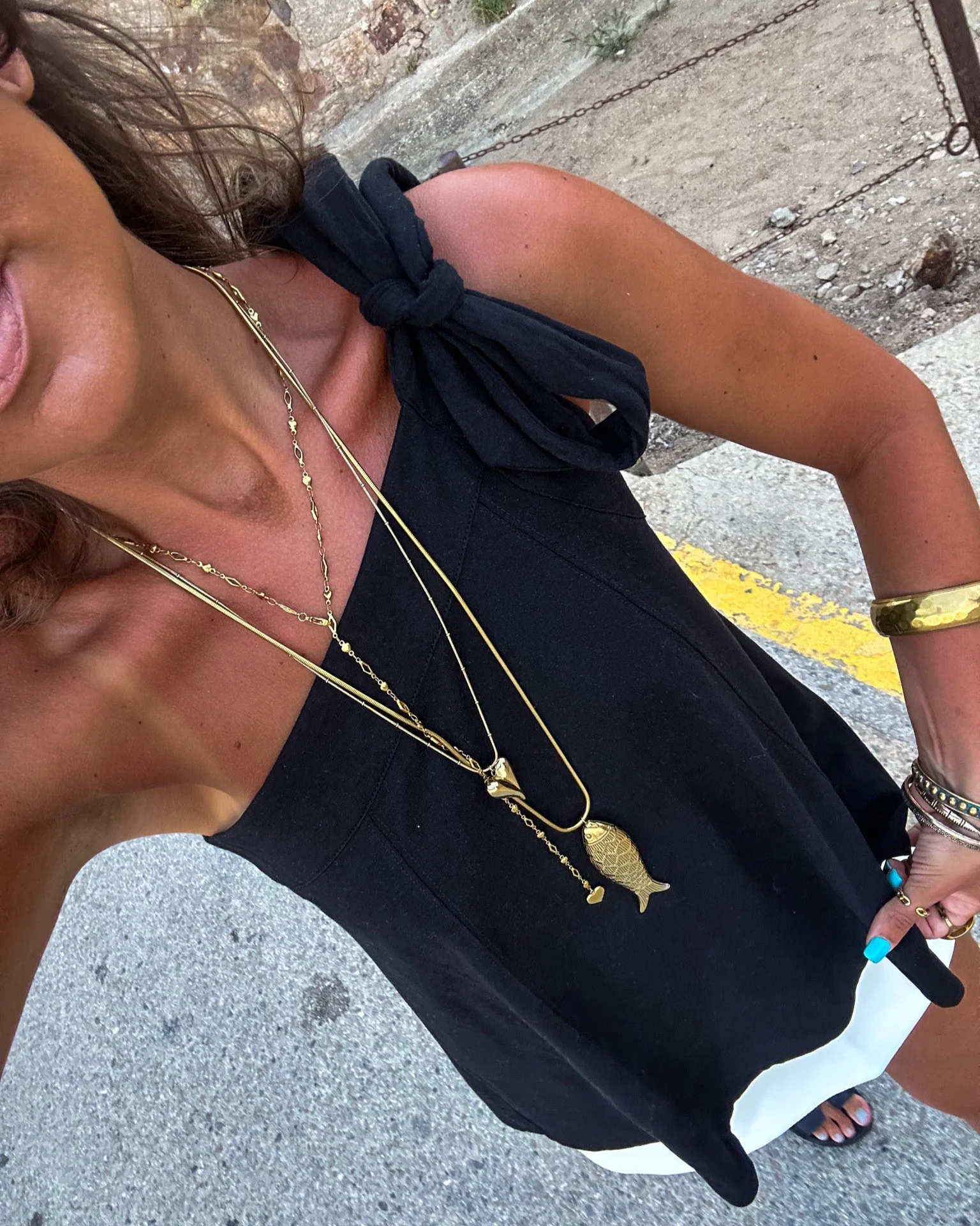 Venice Halter Top Zwart