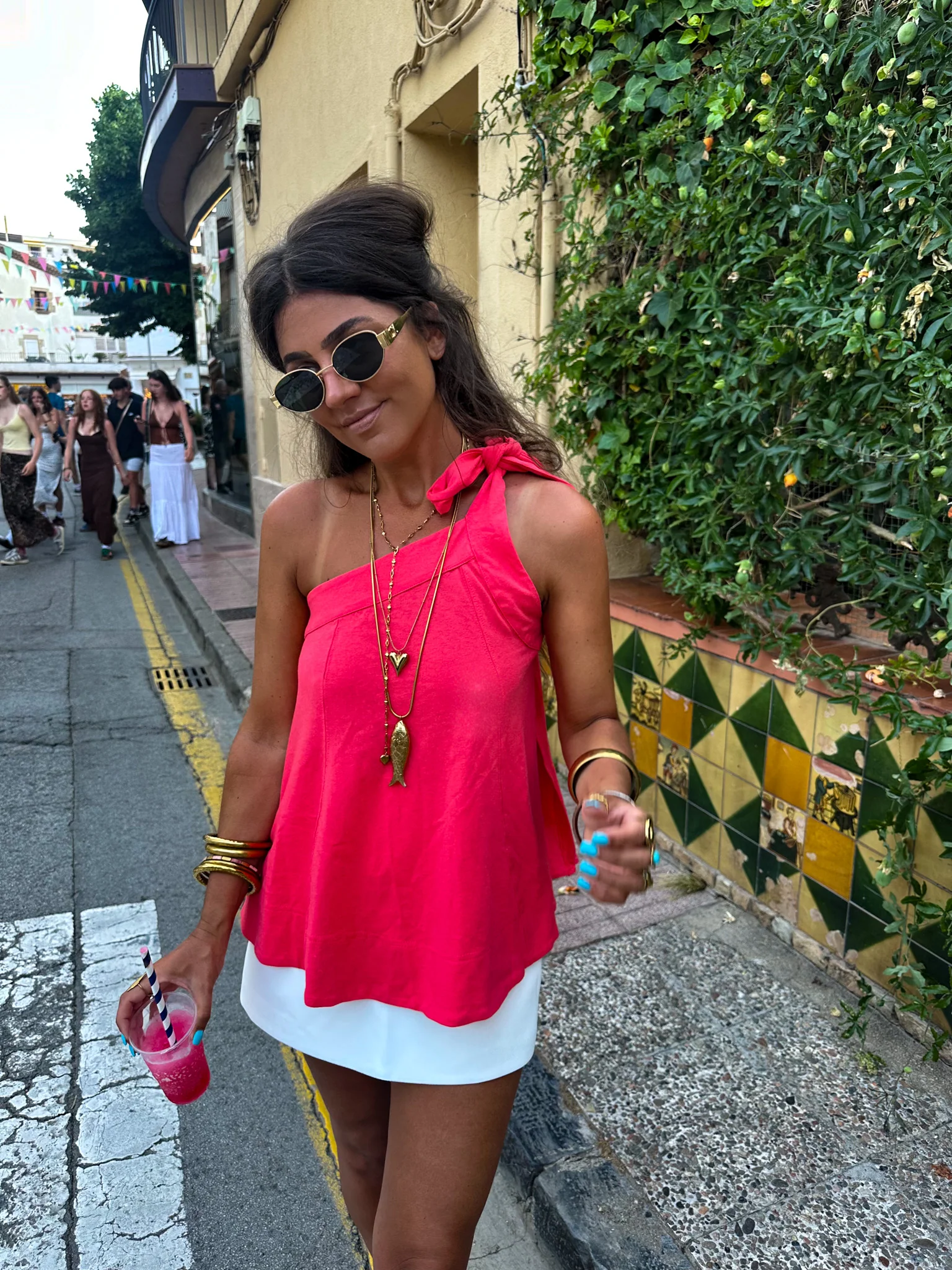 Venice Halter Top Koraal - Image 3