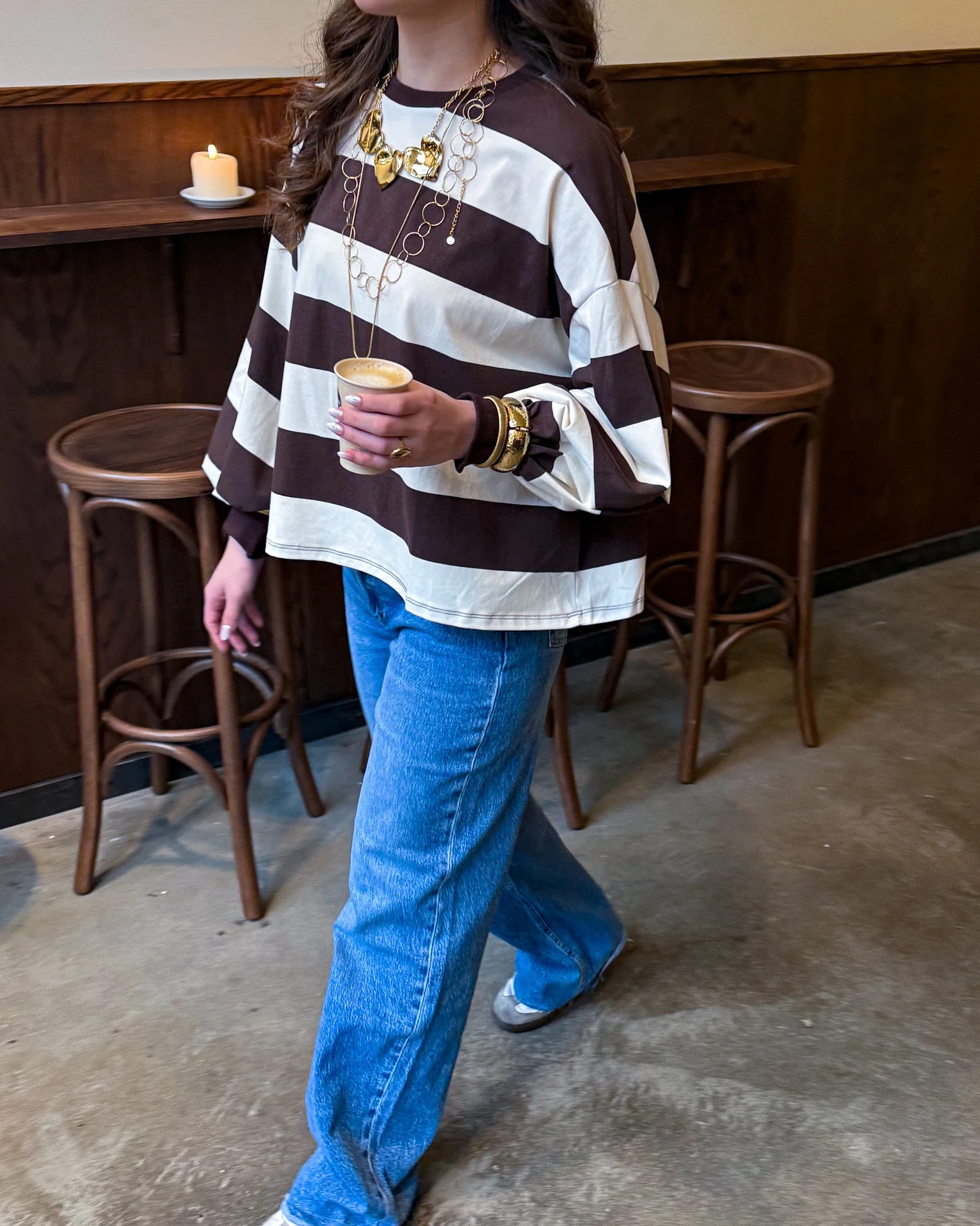 Weekend Lines Sweater Bruin