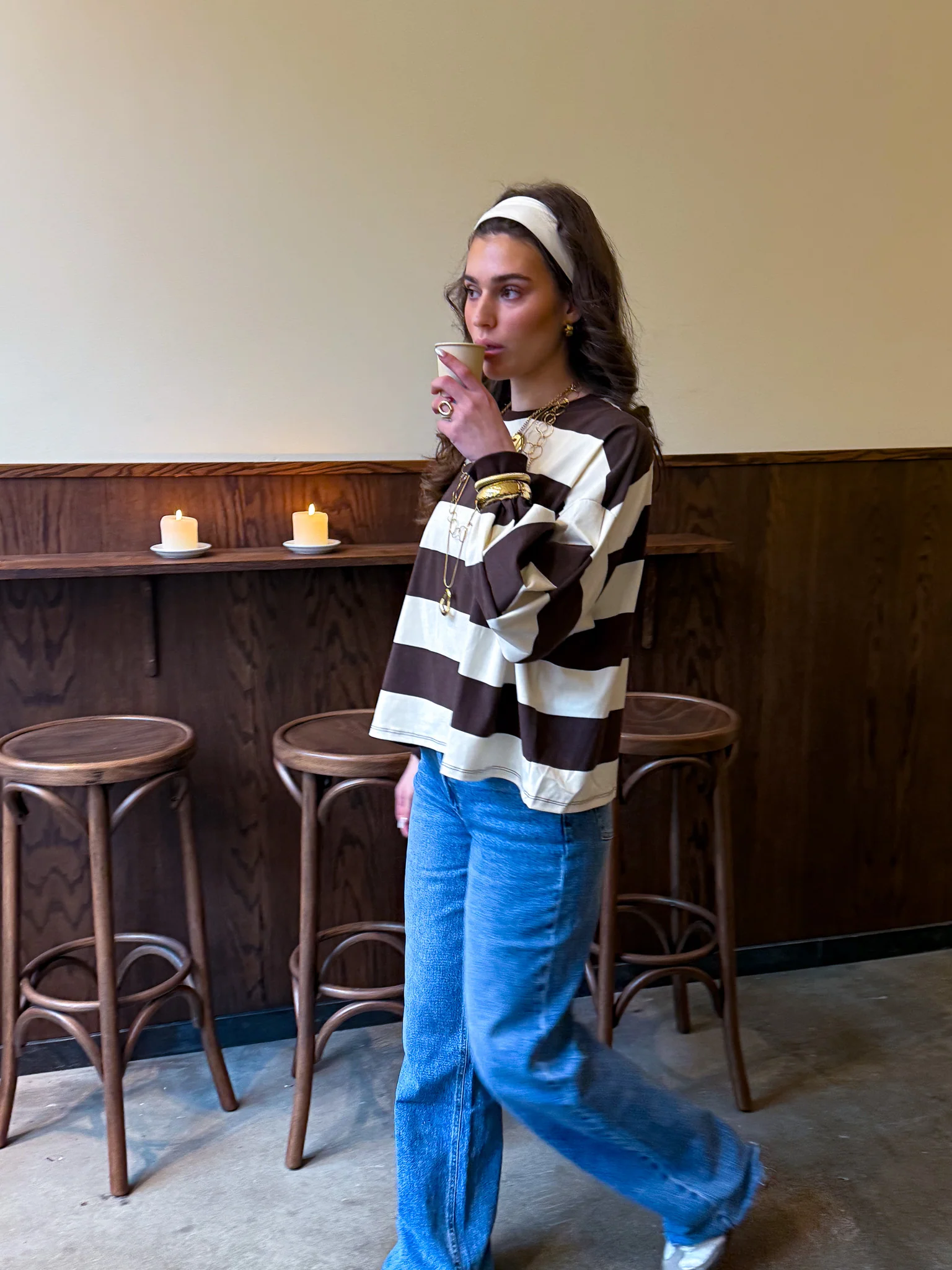 Weekend Lines Sweater Bruin - Image 3