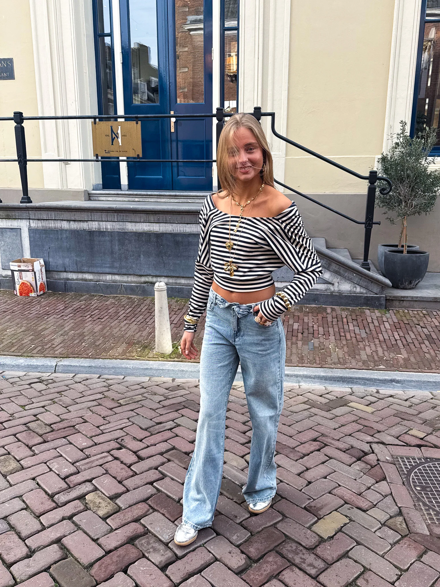 Wide Leg Jeans met Gevouwen Knoop - Image 7