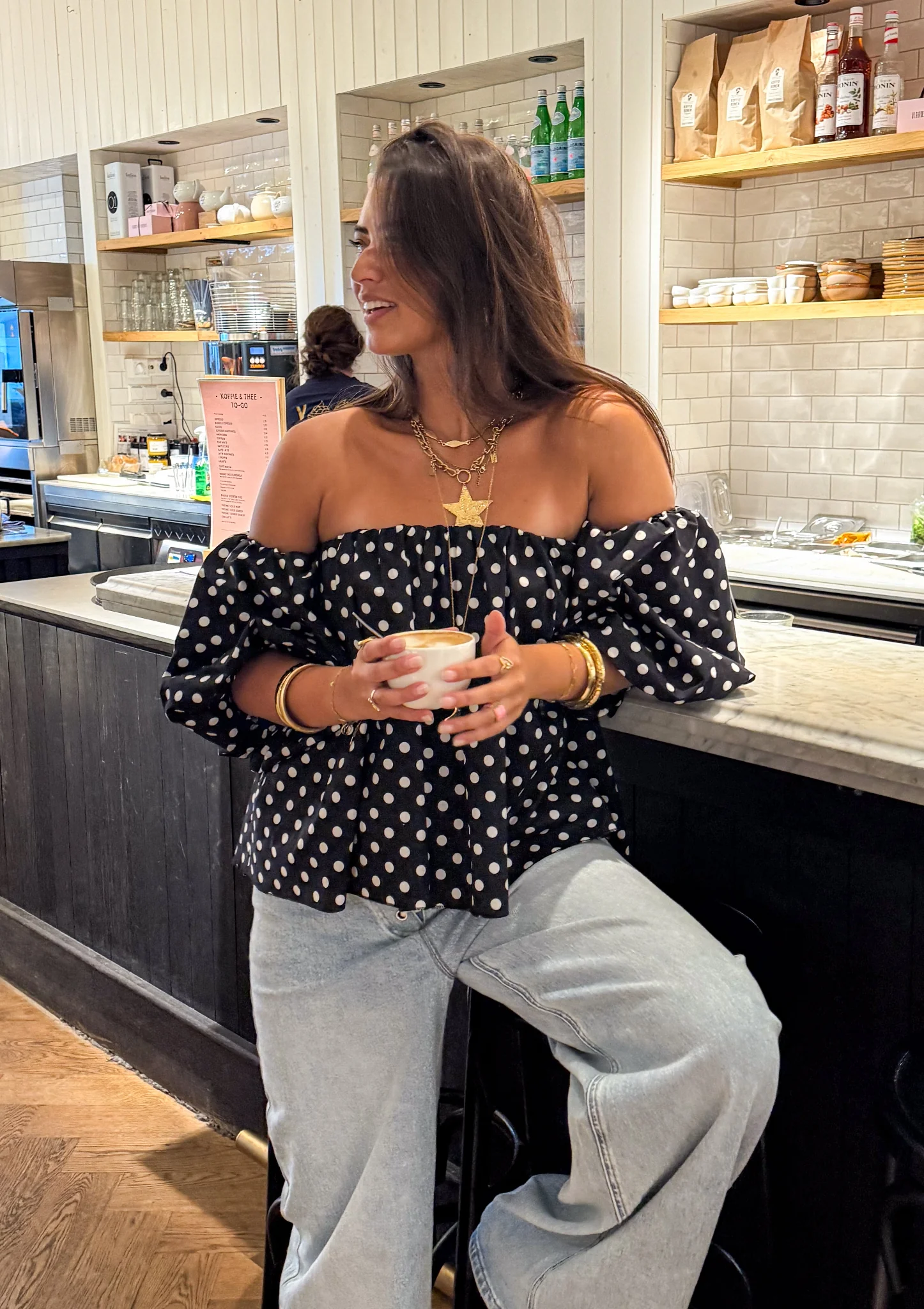 Winnie Stippen Top Zwart - Image 6