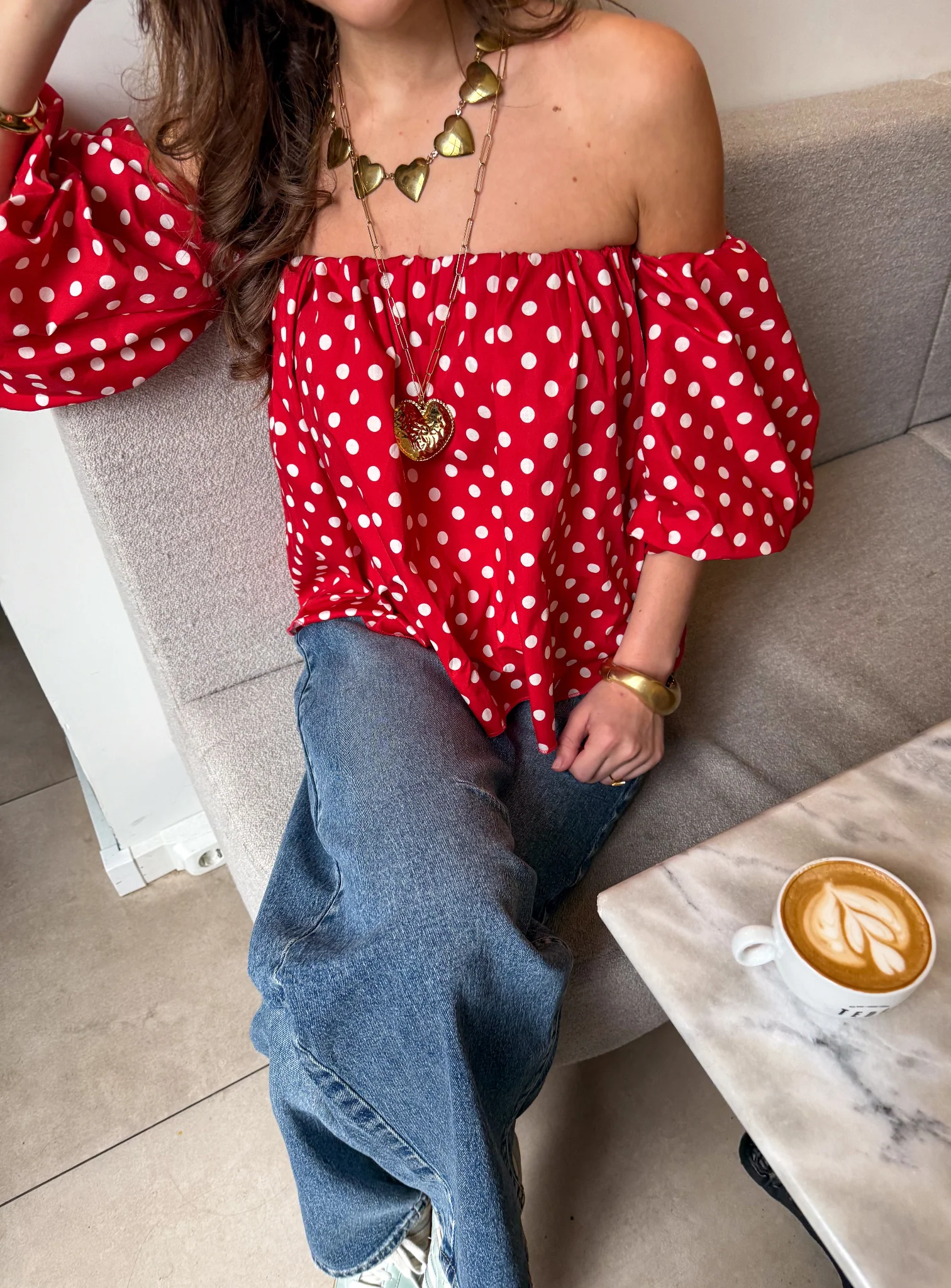Winnie Stippen Top Rood - Image 3