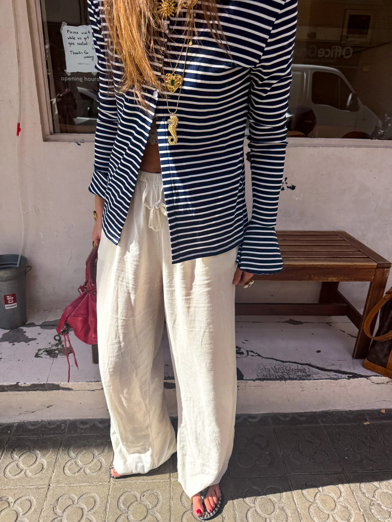 Yara Linnen Pantalon Gebroken Wit - Image 5