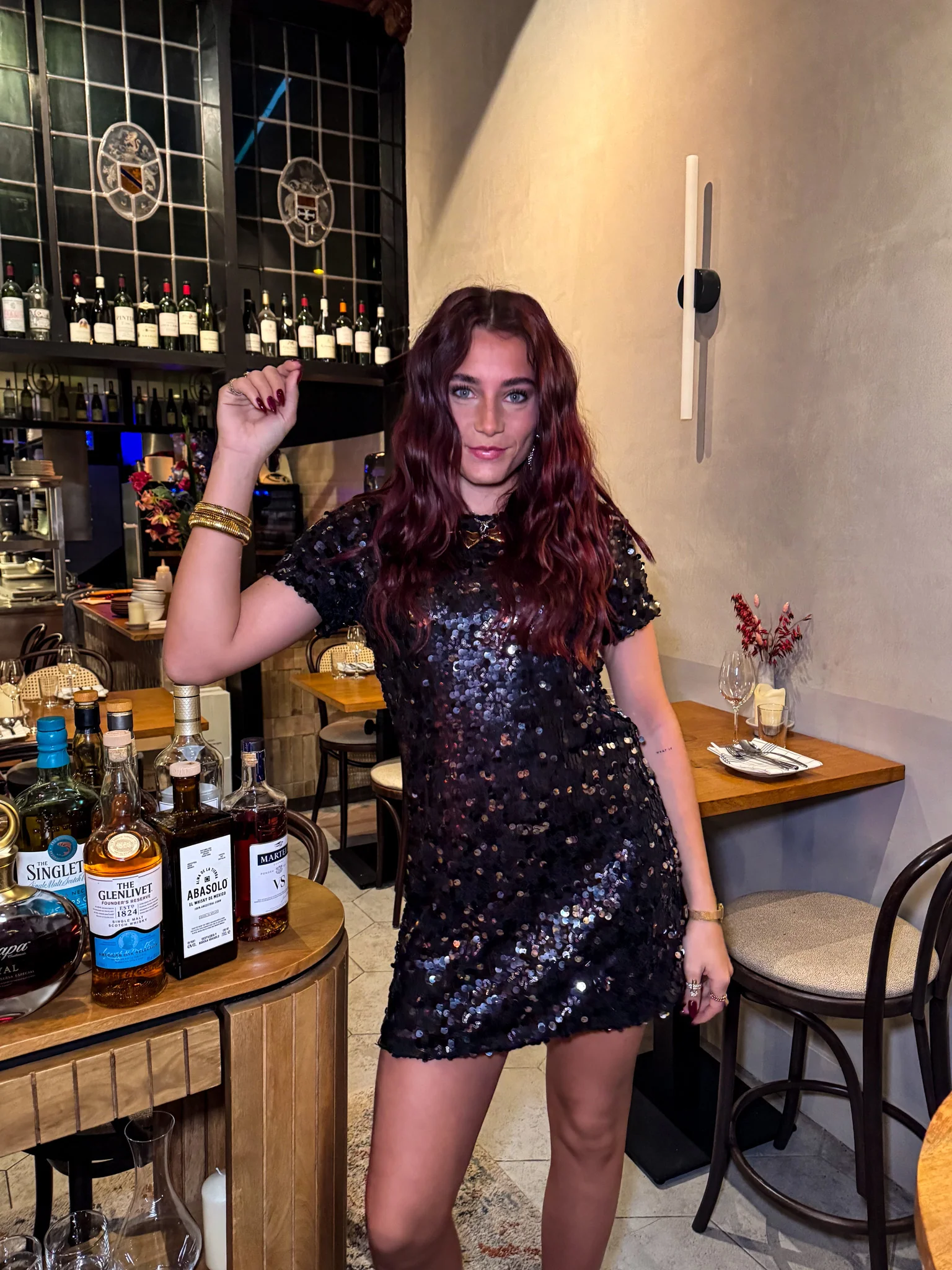 Yule Sparkle Jurk Zwart - Image 2